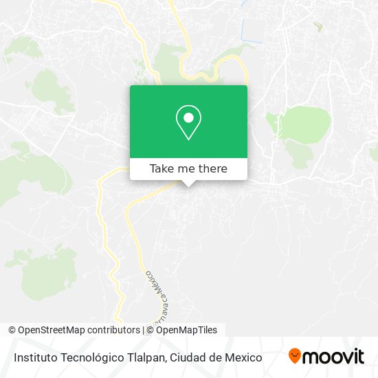 Mapa de Instituto Tecnológico Tlalpan