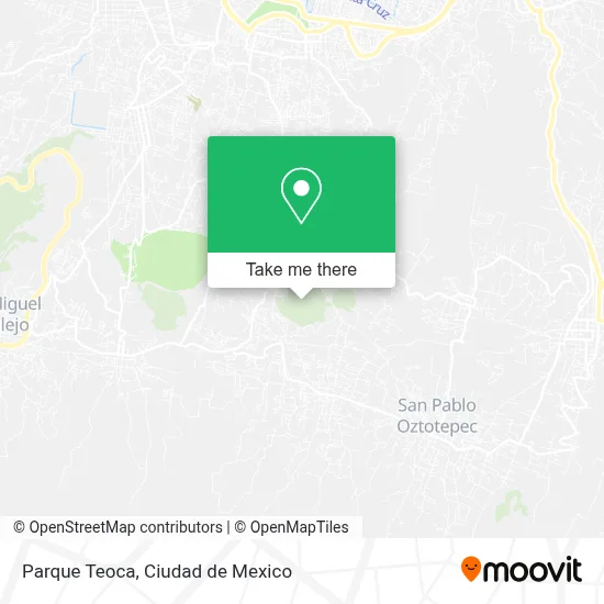 Parque Teoca map