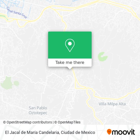 Mapa de El Jacal de María Candelaria