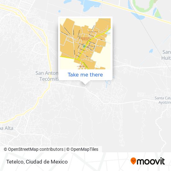 Mapa de Tetelco