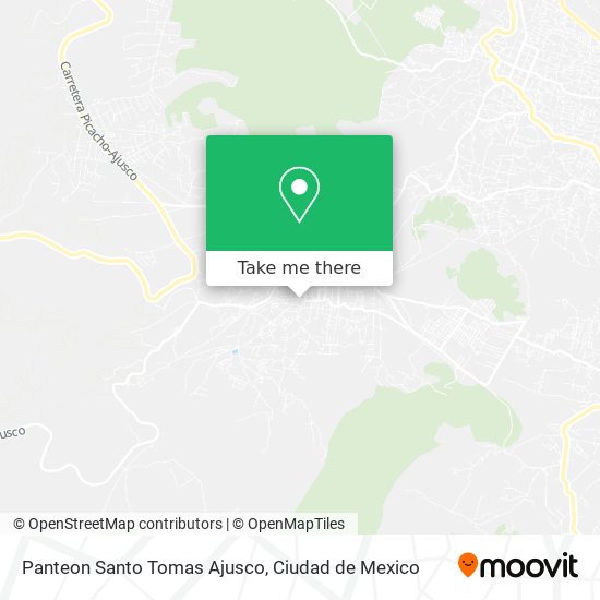 Panteon Santo Tomas Ajusco map