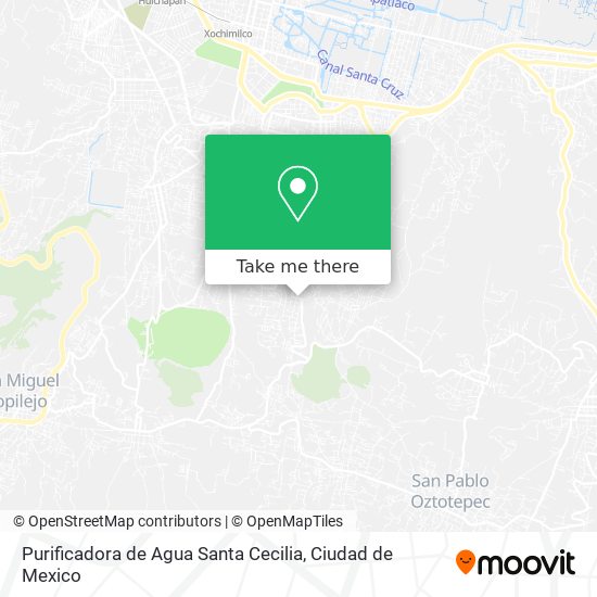 Mapa de Purificadora de Agua Santa Cecilia
