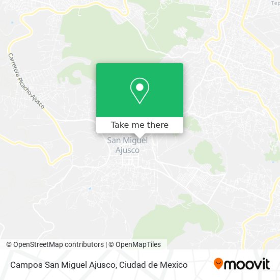 Campos San Miguel Ajusco map