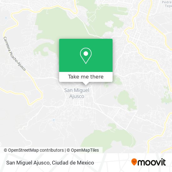 San Miguel Ajusco map