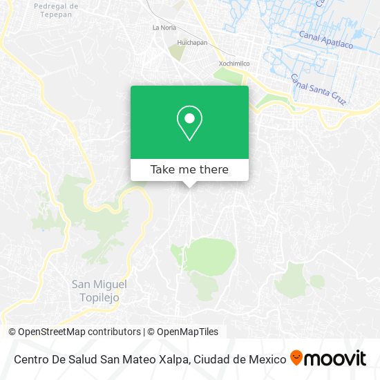 Centro De Salud San Mateo Xalpa map