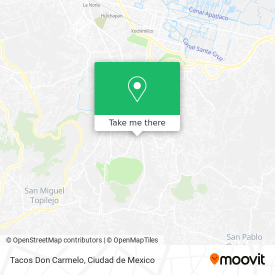 Mapa de Tacos Don Carmelo