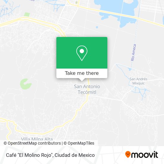 Mapa de Café "El Molino Rojo"
