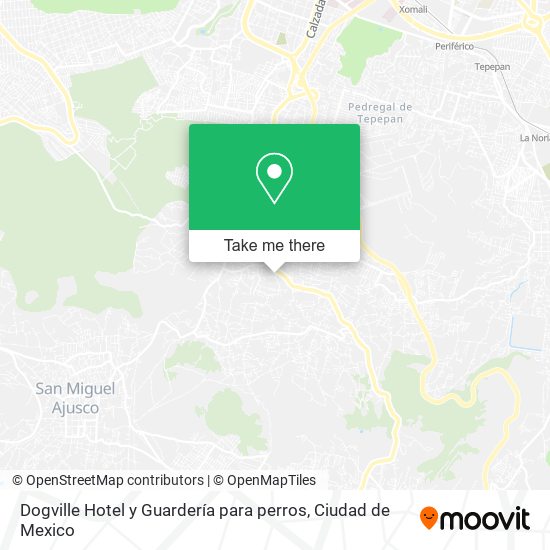 Mapa de Dogville Hotel y Guardería para perros