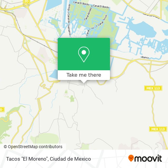 Tacos "El Moreno" map