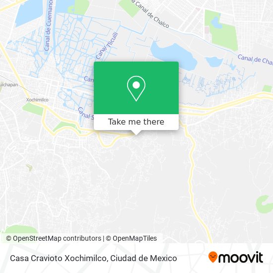 Casa Cravioto Xochimilco map