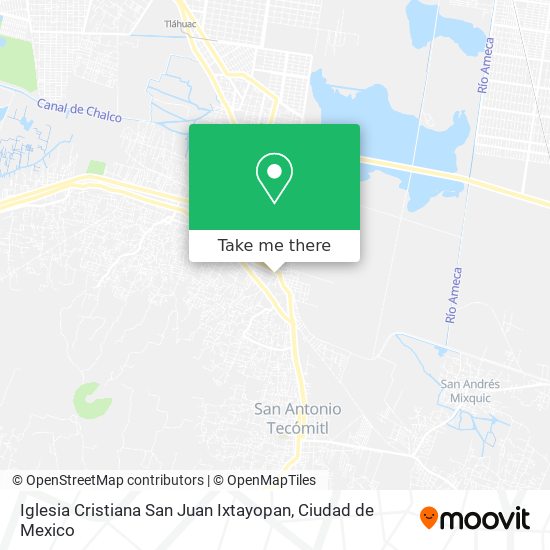 Iglesia Cristiana San Juan Ixtayopan map