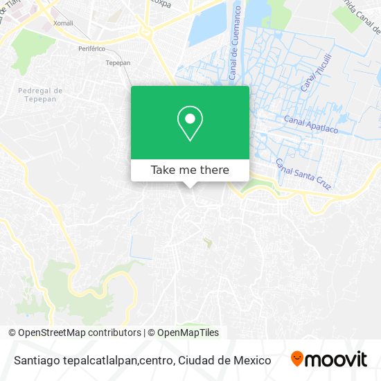 Santiago tepalcatlalpan,centro map