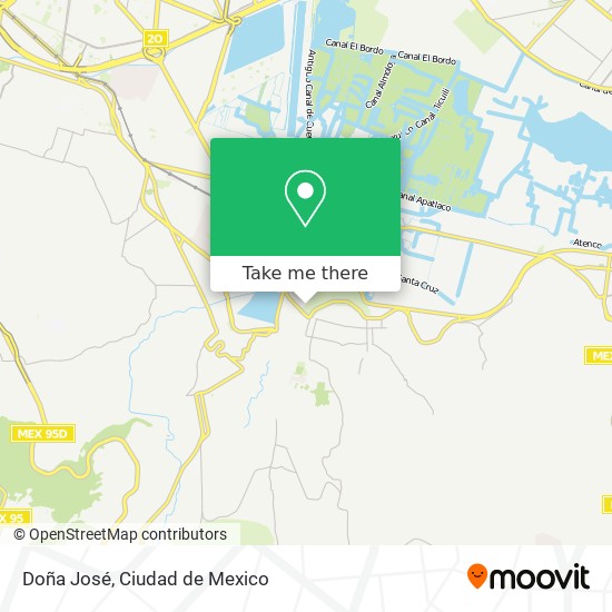 Doña José map