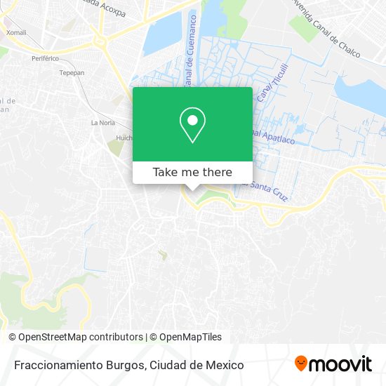 Fraccionamiento Burgos map