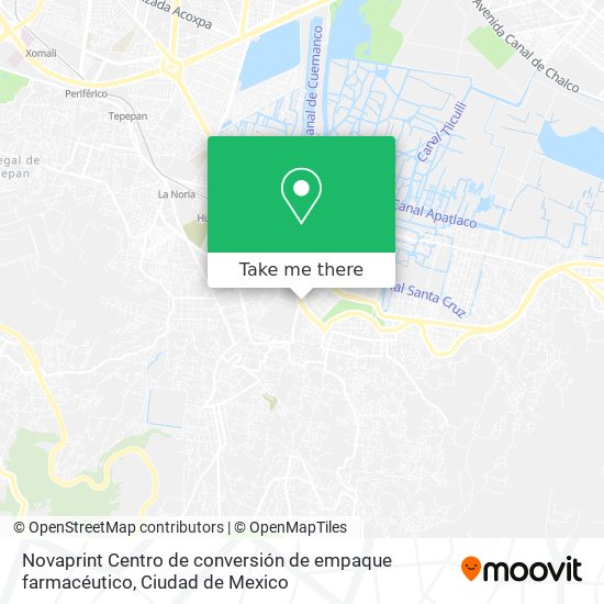 Mapa de Novaprint Centro de conversión de empaque farmacéutico