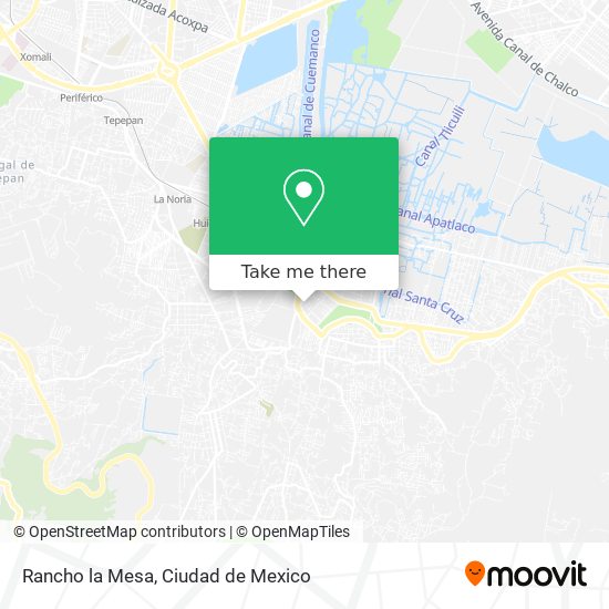 Rancho la Mesa map