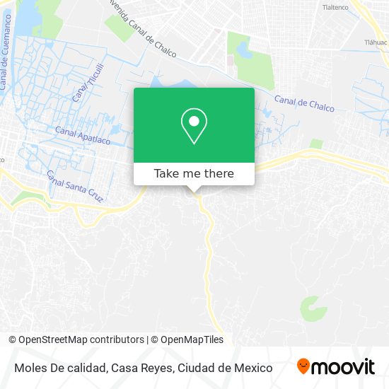 Mapa de Moles De calidad, Casa Reyes