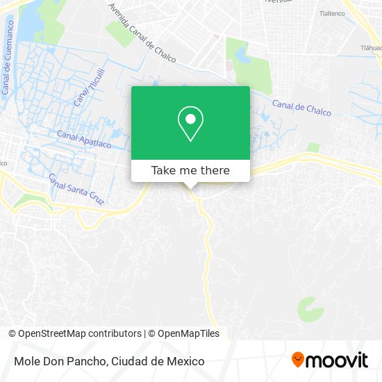 Mole Don Pancho map