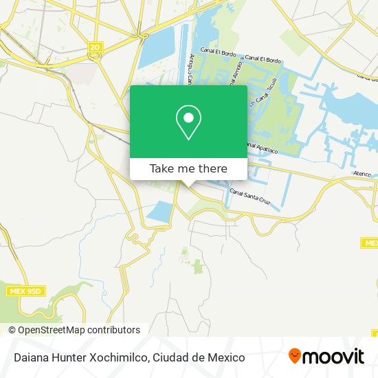 Daiana Hunter Xochimilco map