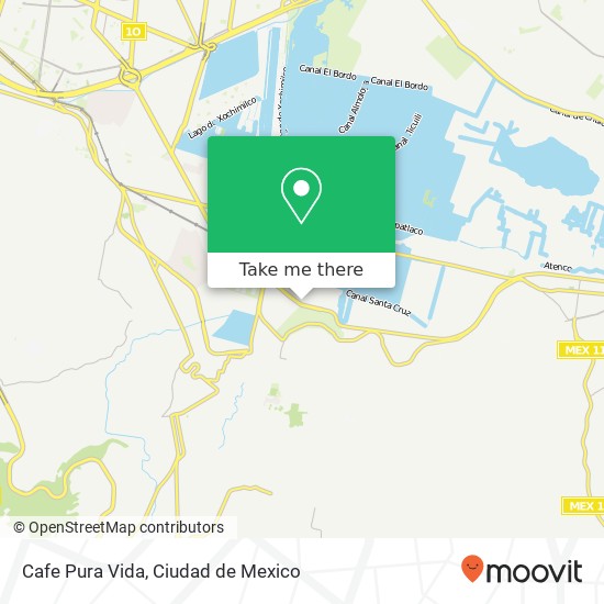 Cafe Pura Vida map