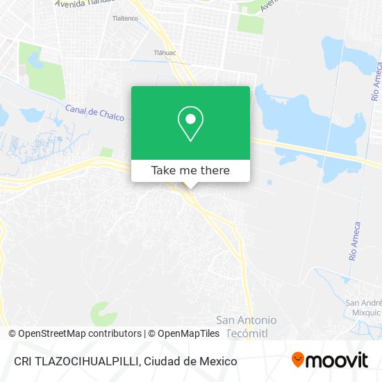 Mapa de CRI TLAZOCIHUALPILLI