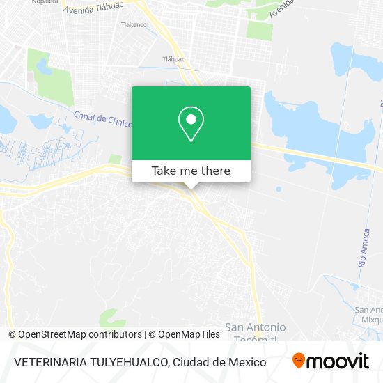 Mapa de VETERINARIA TULYEHUALCO