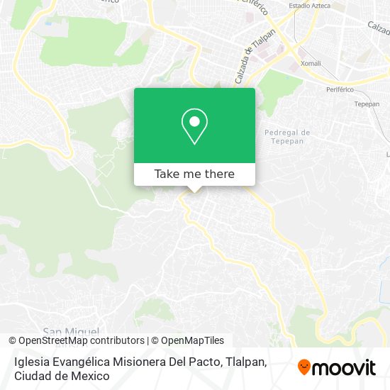 Iglesia Evangélica Misionera Del Pacto, Tlalpan map