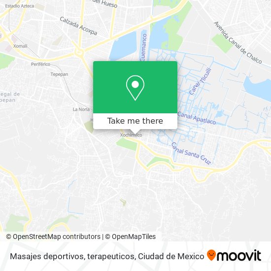 Mapa de Masajes deportivos, terapeuticos
