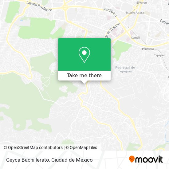 Mapa de Ceyca Bachillerato