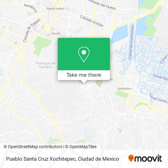 Pueblo Santa Cruz Xochitepec map
