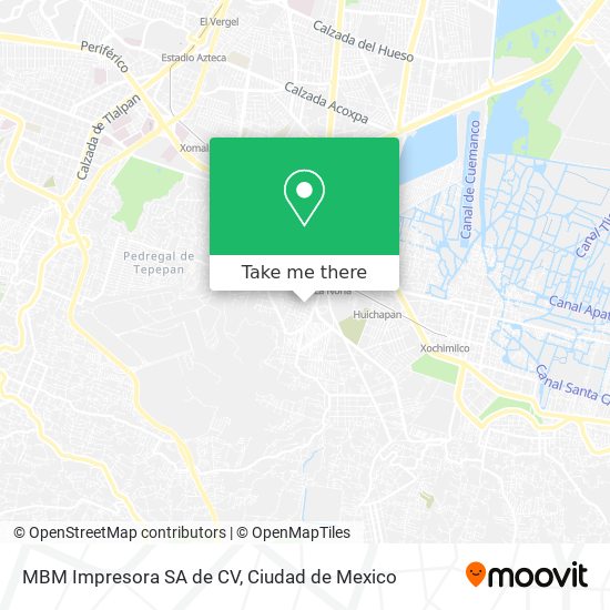 MBM Impresora SA de CV map