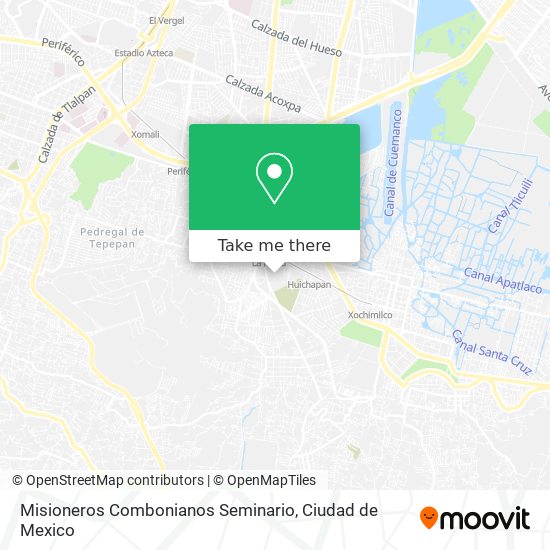 Mapa de Misioneros Combonianos Seminario