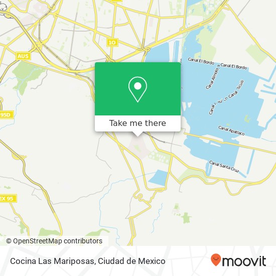 Cocina Las Mariposas map