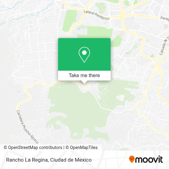 Rancho La Regina map