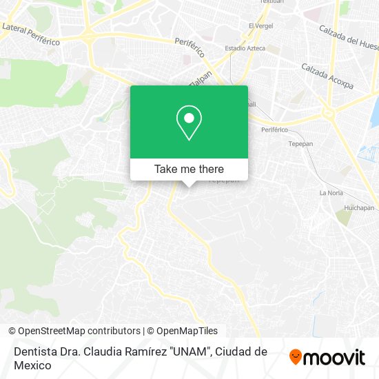 Dentista Dra. Claudia Ramírez "UNAM" map