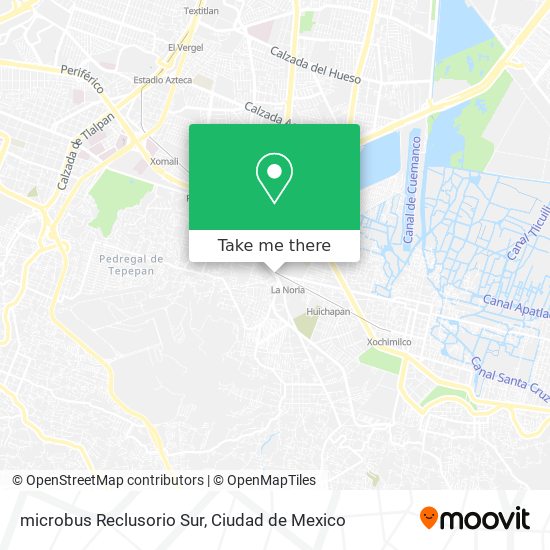 microbus Reclusorio Sur map