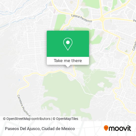 Paseos Del Ajusco map