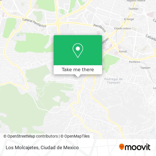 Los Molcajetes map