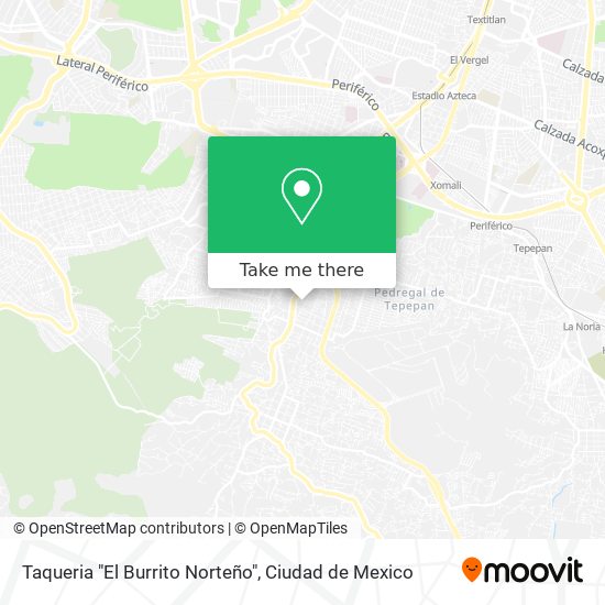 Mapa de Taqueria  "El Burrito Norteño"