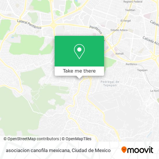 asociacion canofila mexicana map