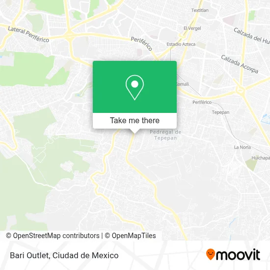 Bari Outlet map