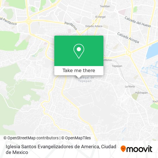 Mapa de Iglesia Santos Evangelizadores de America
