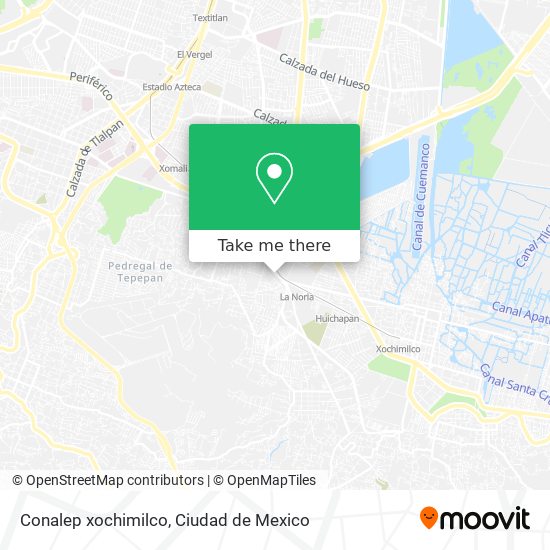 Conalep xochimilco map