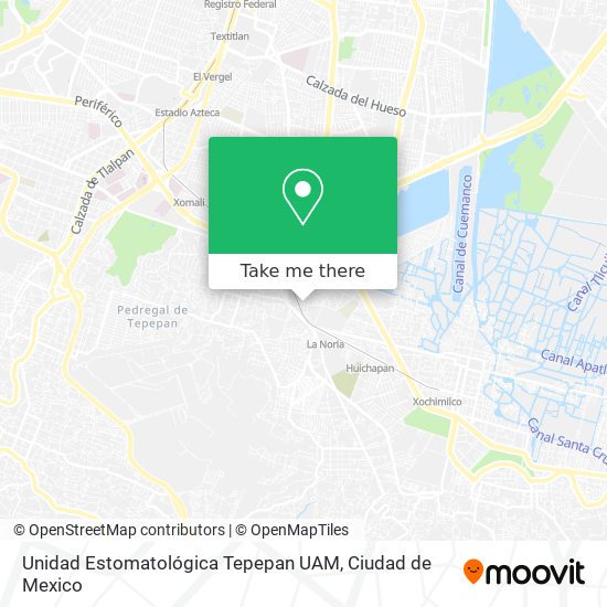 Unidad Estomatológica Tepepan UAM map