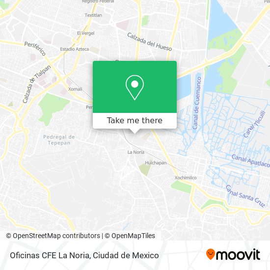 Oficinas CFE La Noria map