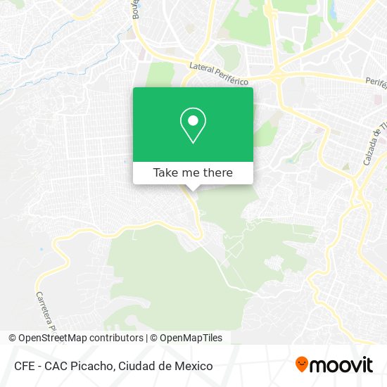 CFE - CAC Picacho map