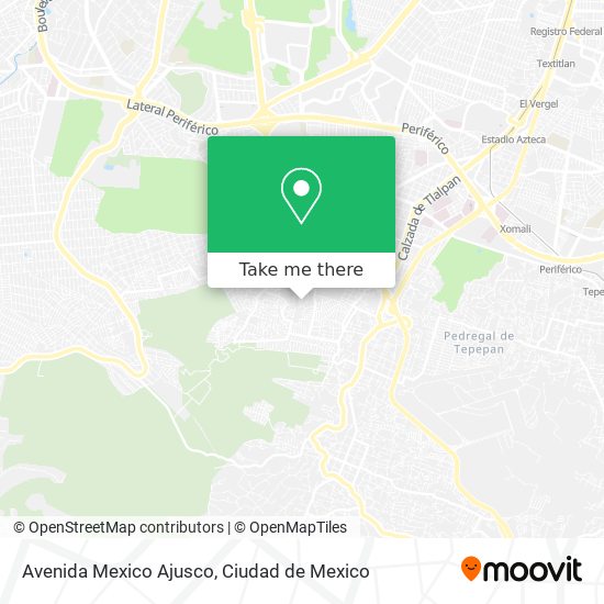 Mapa de Avenida Mexico Ajusco