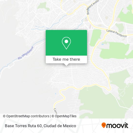 Base Torres Ruta 60 map