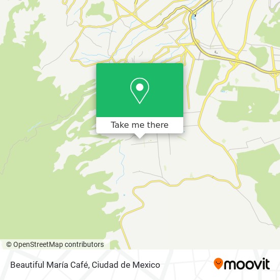Beautiful María Café map