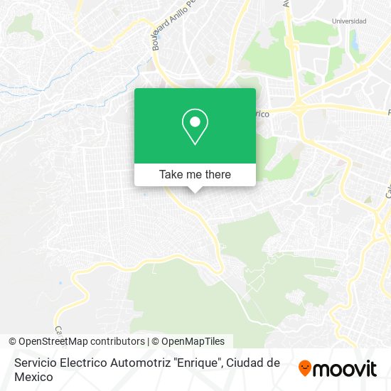 Mapa de Servicio Electrico Automotriz "Enrique"